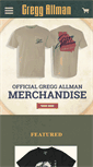 Mobile Screenshot of greggallman.shop.redstarmerch.com