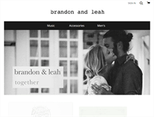 Tablet Screenshot of brandonandleah.shop.redstarmerch.com
